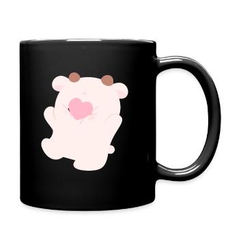 Kuhherz Teil 2 - Tasse einfarbig - Schwarz - Rechts