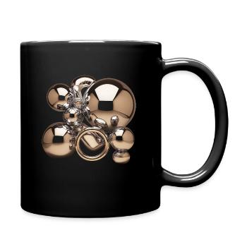 Bulles modernes - Mug uni - noir - Droite