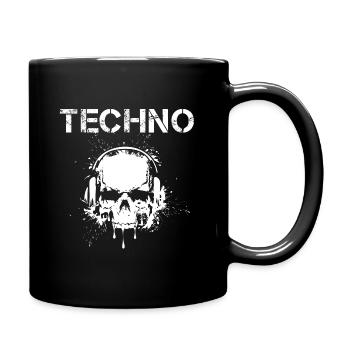 Hardstyle Techno - Tasse einfarbig - Schwarz - Rechts
