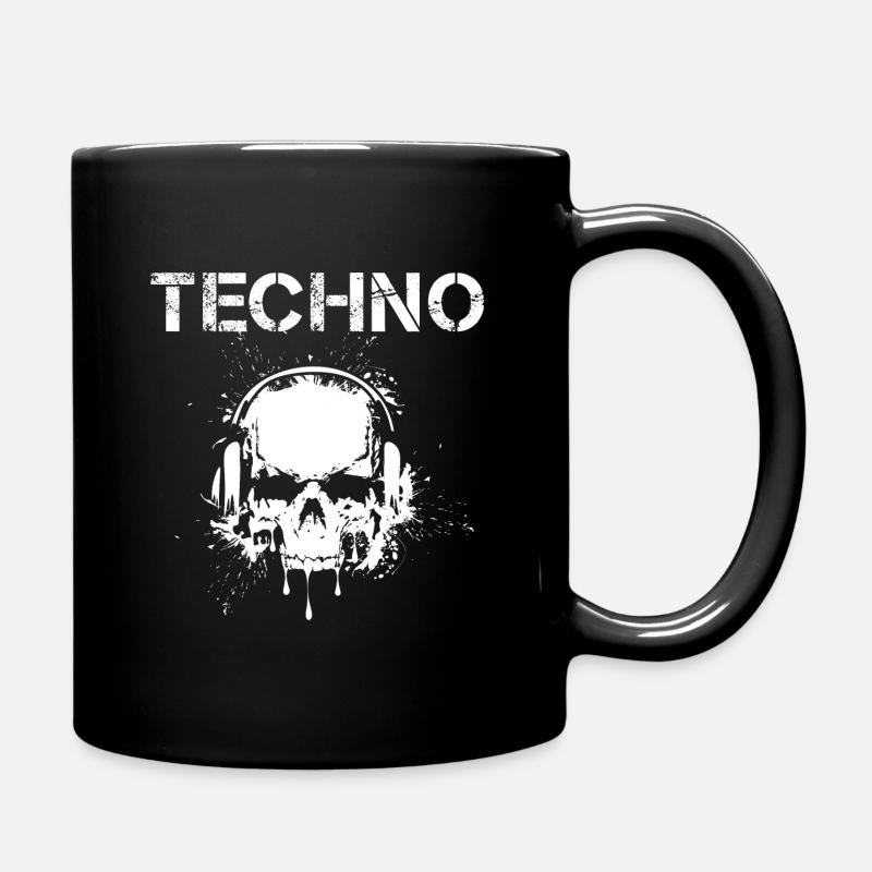 Hardstyle Techno - Tasse einfarbig - Schwarz