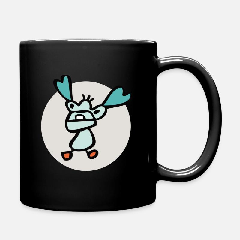 Cercle de garçon monstre coeur - Mug uni - noir