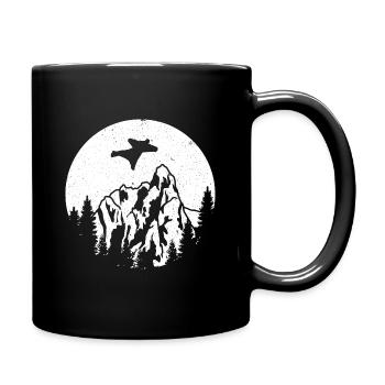 Skydive Parachute Skydiver Gift - Full Colour Mug - black - Right