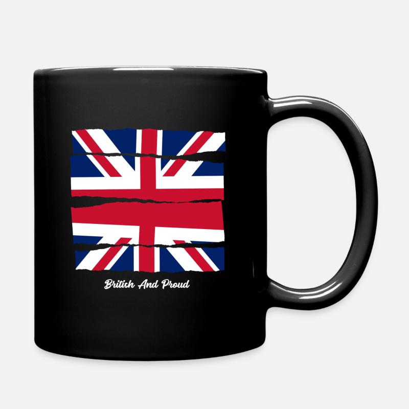 British and Pride - Full Colour Mug - black