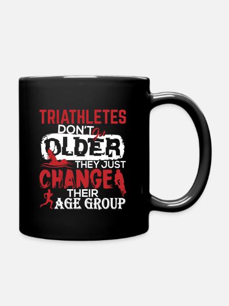 Triahtlon Geburtstagsgeschenk für Triathleten - Tasse einfarbig - Schwarz