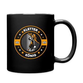 Climbing Mountaineering Climbers - Full Colour Mug - black - Right