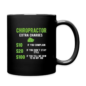 Chiropraktiker Chiropraktik Bester Chiropraktiker - Tasse einfarbig - Schwarz - Rechts