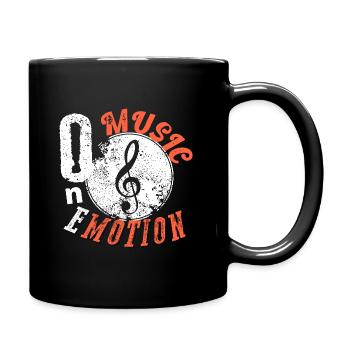 One music one emotion - Mug uni - noir - Droite