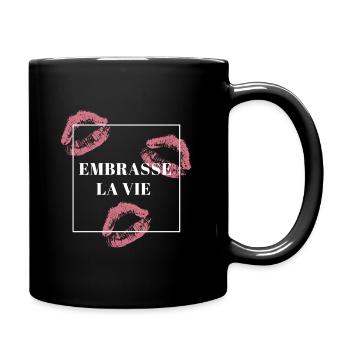 Embrace life - Full Colour Mug - black - Right