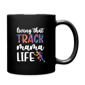 Fière athlétisme Maman De Mère Athlète Mère - Mug uni - noir - Droite