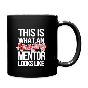 Personal Mentor Proud Mentor Appreciation - Full Colour Mug - black - Right