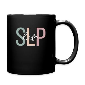 Linguist Gift Speech Therapist Patholinguistics SLP - Full Colour Mug - black - Right
