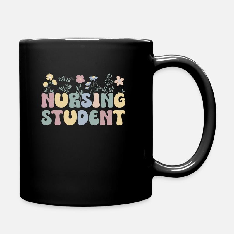 Étudiante infirmière étudiante en soins infirmiers - Mug uni - noir