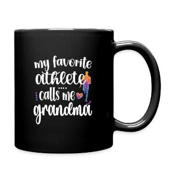 Fière athlétisme grand-mère Athlète d’athlétisme grand-mère - Mug uni - noir - Droite