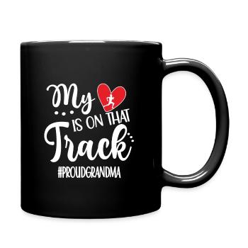 Fière athlétisme grand-mère Athlète d’athlétisme grand-mère - Mug uni - noir - Droite