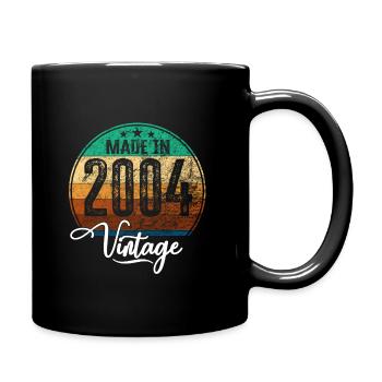 Millésime Fabriqué en 2004 Année de naissance 2004 Anniversaire - Mug uni - noir - Droite