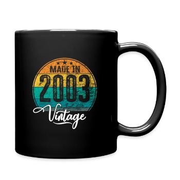 Vintage Made in 2003 Year of birth 2003 Birthday - Full Colour Mug - black - Right