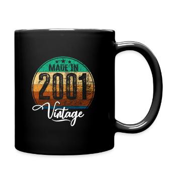 Millésime Fabriqué en 2001 Année de naissance 2001 Anniversaire - Mug uni - noir - Droite