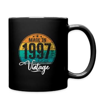 Vintage Made in 1997 Year of birth 1997 Birthday - Full Colour Mug - black - Right