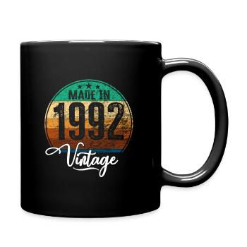 Millésime Fabriqué en 1992 Année de naissance 1992 Anniversaire - Mug uni - noir - Droite