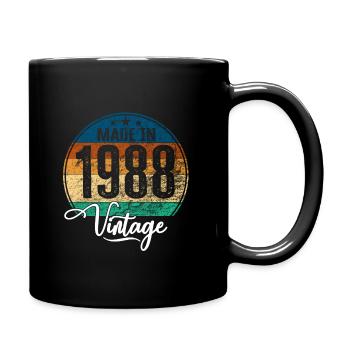 Millésime Fabriqué en 1988 Année de naissance 1988 Anniversaire - Mug uni - noir - Droite
