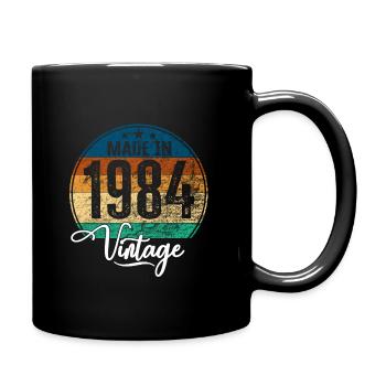 Millésime Fabriqué en 1984 Année de naissance 1984 Anniversaire - Mug uni - noir - Droite