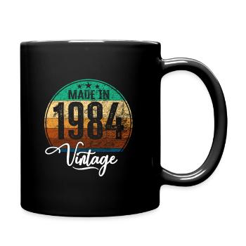 Millésime Fabriqué en 1984 Année de naissance 1984 Anniversaire - Mug uni - noir - Droite