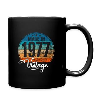 Millésime Fabriqué en 1977 Année de naissance 1977 Anniversaire - Mug uni - noir - Droite