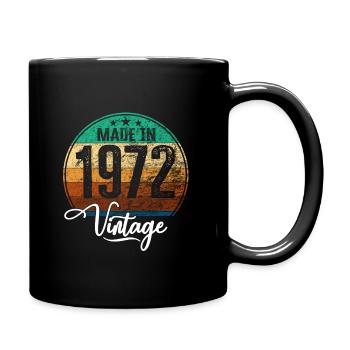 Millésime Fabriqué en 1972 Année de naissance 1972 Anniversaire - Mug uni - noir - Droite
