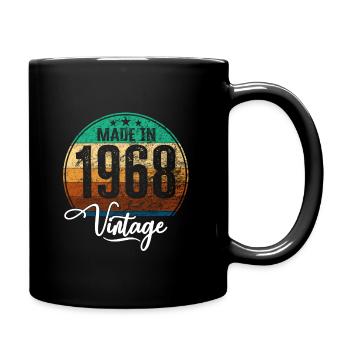 Vintage Fabriqué en 1968 Année de naissance 1968 Anniversaire - Mug uni - noir - Droite