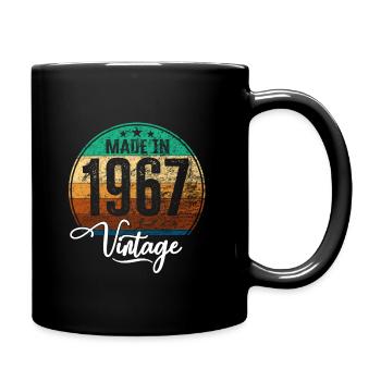 Millésime fabriqué en 1967 Année de naissance 1967 Anniversaire - Mug uni - noir - Droite