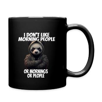 C’est drôle de dire que je n’aime pas les gens du matin... - Mug uni - noir - Droite