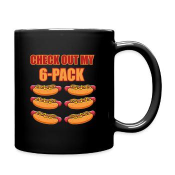 Check out my 6 pack - Full Colour Mug - black - Right