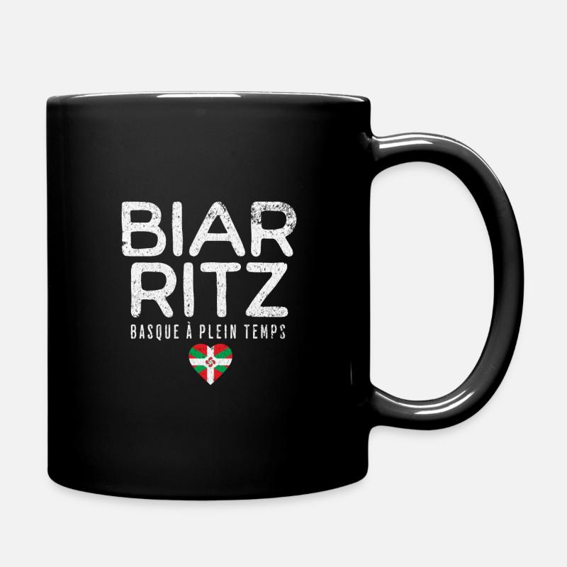 Basque à plein temps - Mug uni - noir