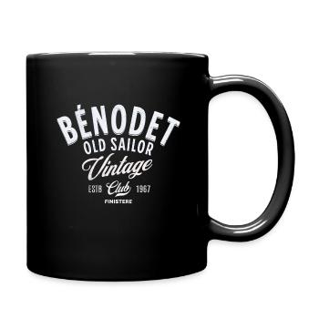 Benodet Old Sailor Vintage Club - Tasse einfarbig - Schwarz - Rechts