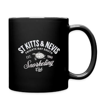 St. Kitts und Nevis Schnorchelclub - Tasse einfarbig - Schwarz - Rechts