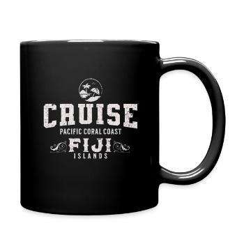 Kreuzfahrt auf den Fidschi-Inseln - Tasse einfarbig - Schwarz - Rechts