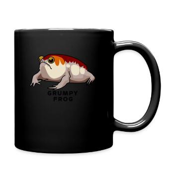 Mürrischer Wüstenregenfrosch - Tasse einfarbig - Schwarz - Rechts