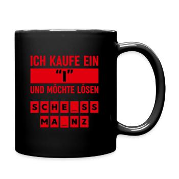 Anti Mainz T-Shirt Frankfurt Fussball Fans Ultras - Tasse einfarbig - Schwarz - Rechts