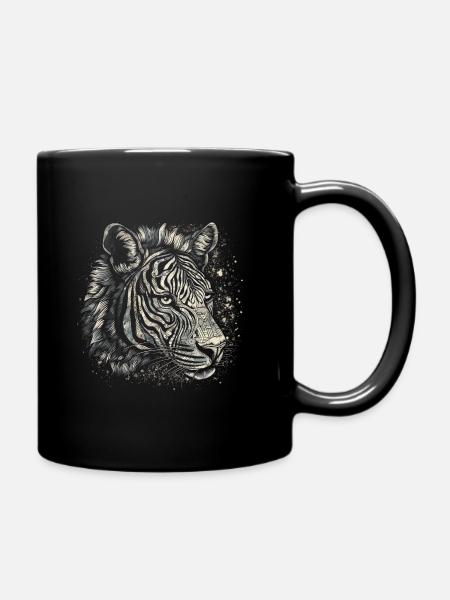 Zebra - Tasse einfarbig - Schwarz