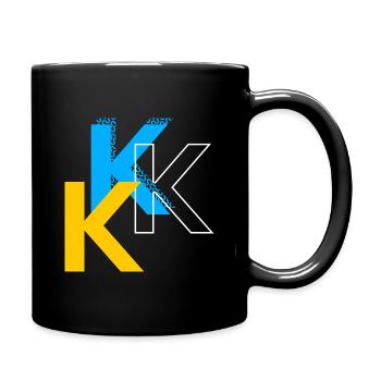Letter K - Full Colour Mug - black - Right