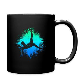 Football Enfants Football Hommes Football Garçons - Mug uni - noir - Droite
