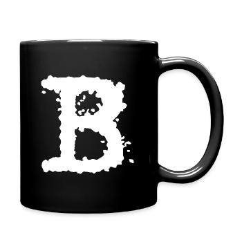 B - Tasse einfarbig - Schwarz - Rechts