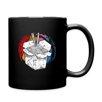 Nudeln - Tasse einfarbig - Schwarz - Rechts