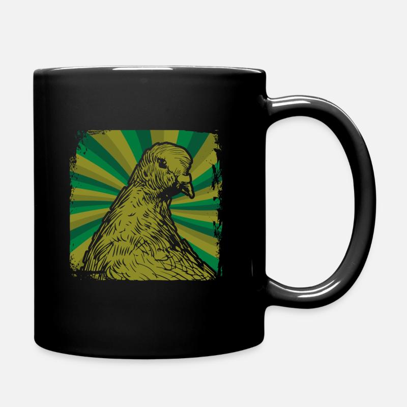 Taube - Tasse einfarbig - Schwarz