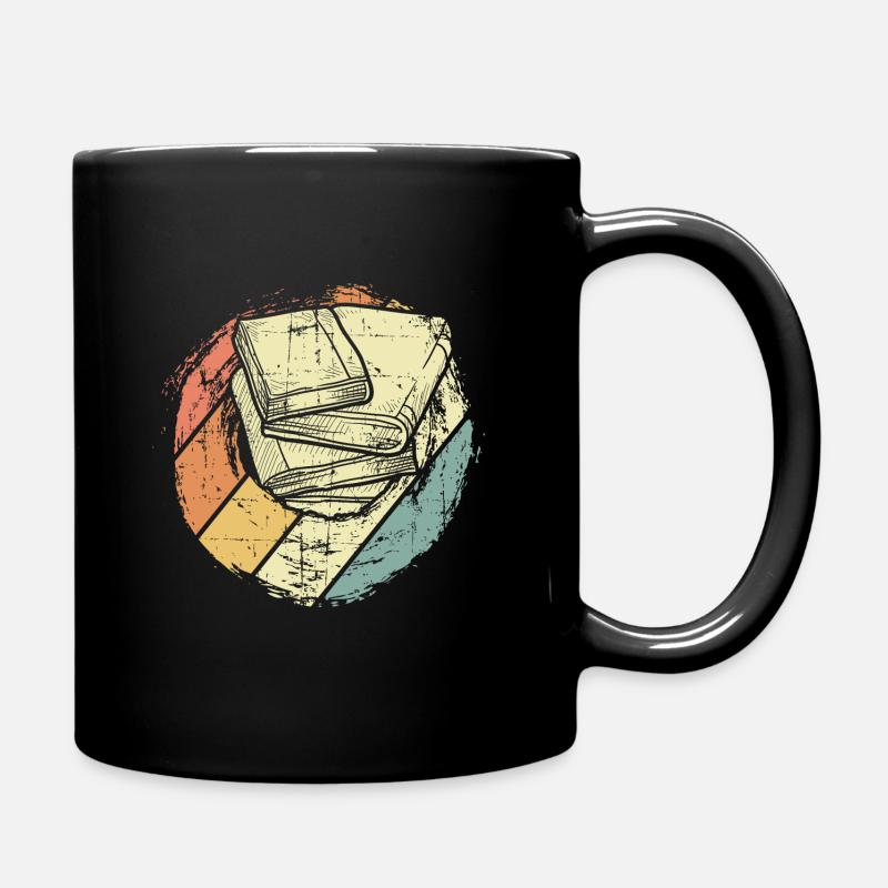 books - Full Colour Mug - black