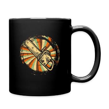 Förster Motorsäge - Tasse einfarbig - Schwarz - Rechts