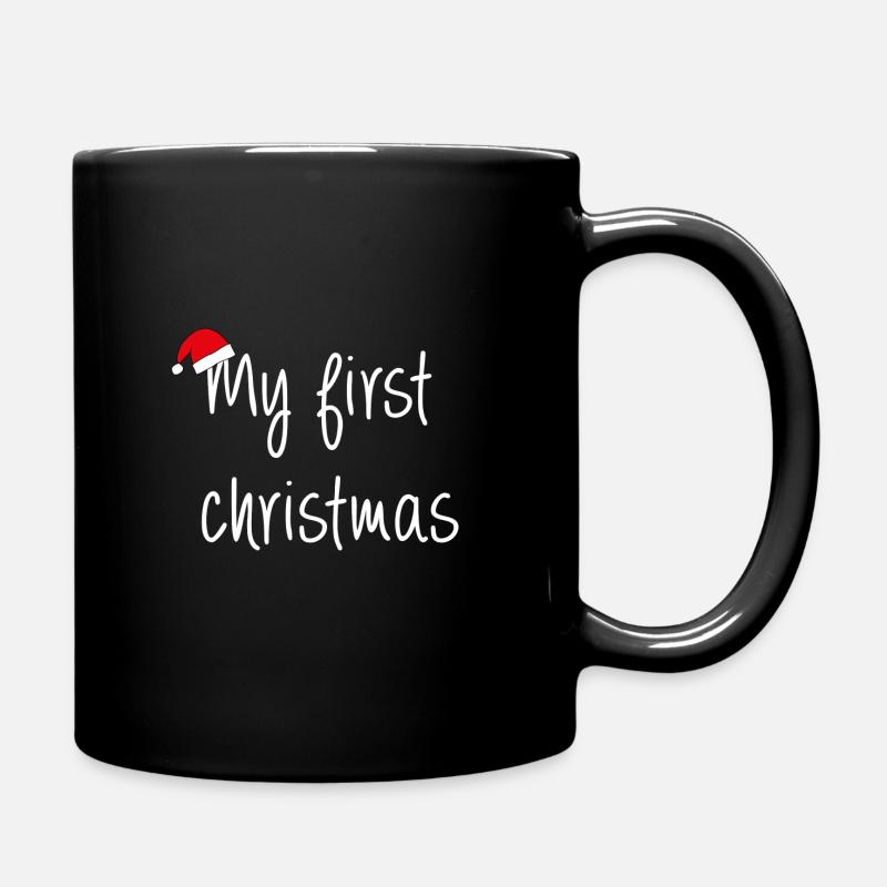 ma première idée de cadeau de Noël blanche - Mug uni - noir