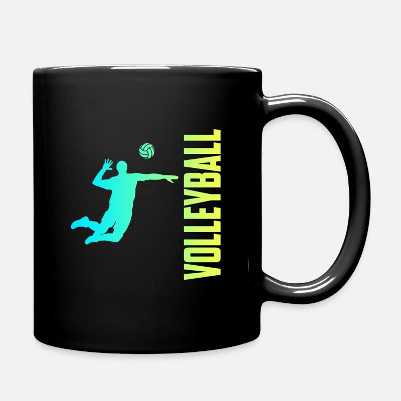 Volleyball - Tasse einfarbig - Schwarz