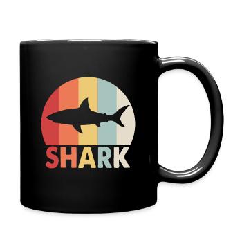 requin - Mug uni - noir - Droite