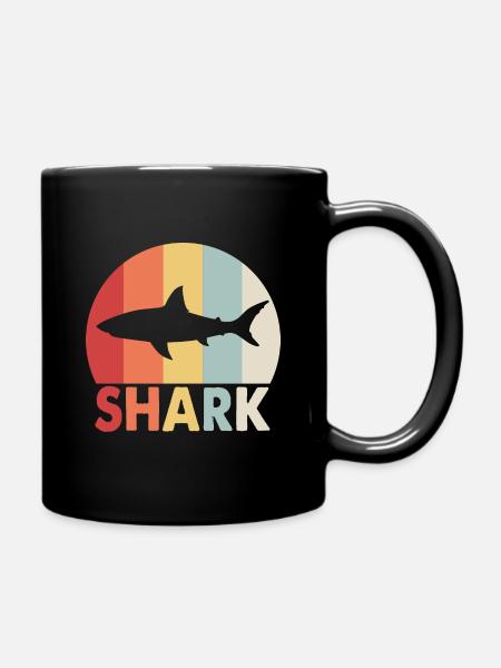 requin - Mug uni - noir